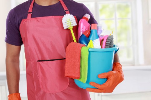 Professional office cleaners in Ruislip maintaining a tidy business workspace