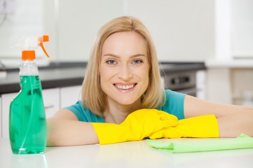 Local carpet cleaning specialists inspecting carpet fibres
