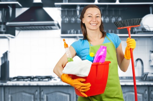 Insured carpet cleaning service in a residential property