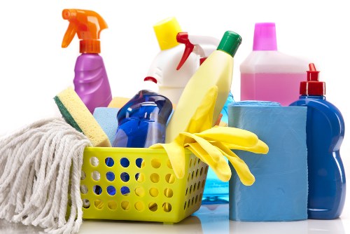 Deep carpet cleaning process in a residential room