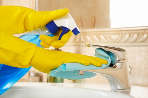 Local cleaner working in a Ruislip home office