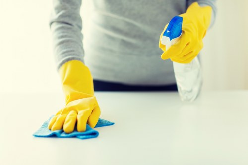 Cleaning appliances and cabinets as part of tenancy cleaning in Ruislip
