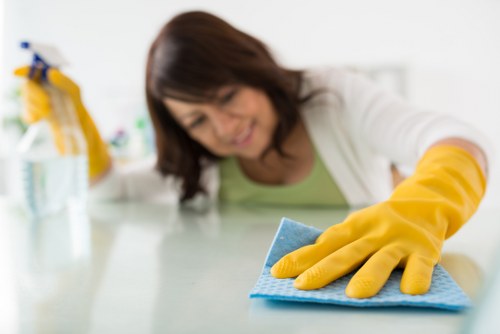 Deep mattress cleaning equipment used in a local home