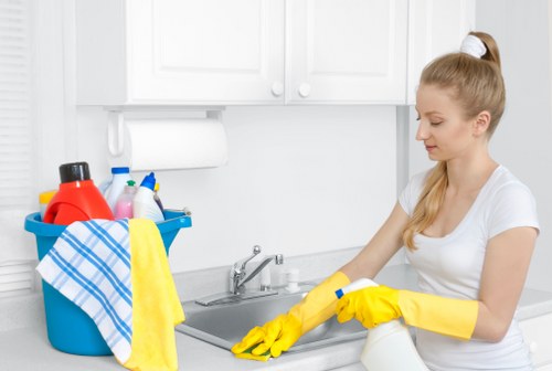 Commercial cleaner in Ruislip servicing an office space