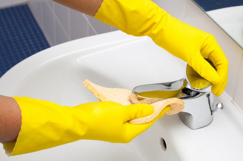 PPE and risk-aware carpet cleaning setup